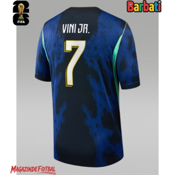Brazilia Vinicius Junior #7 Tricou Fotbal Replică Mondial 2026 Barbati Deplasare